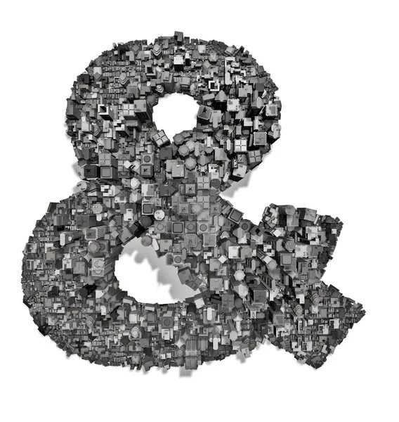 Stadt-Alphabet-Ampersand — Stockfoto