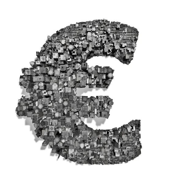 城市字母表欧元 — 图库照片