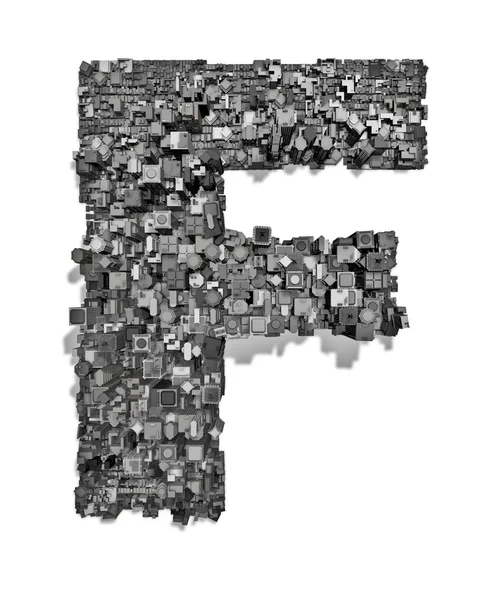 Городской алфавит F — стоковое фото