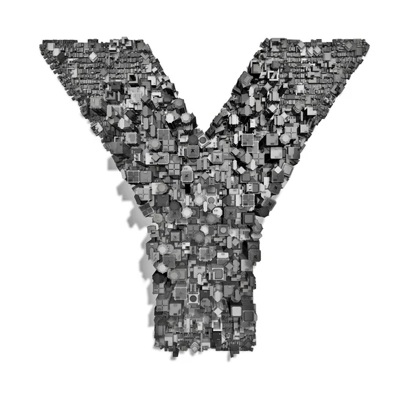 stock image City alphabet letter Y