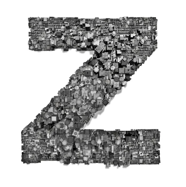 Alfabeto da cidade letra Z — Fotografia de Stock