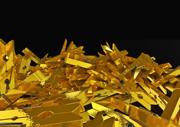Gold Wäscheklammer Hintergrund — Stockfoto