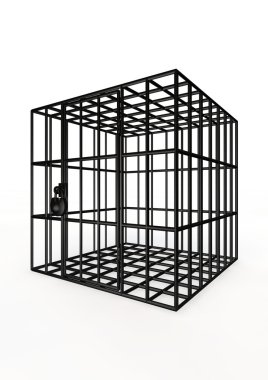 Empty cage clipart