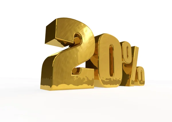 Gold percentage — Stock Photo, Image