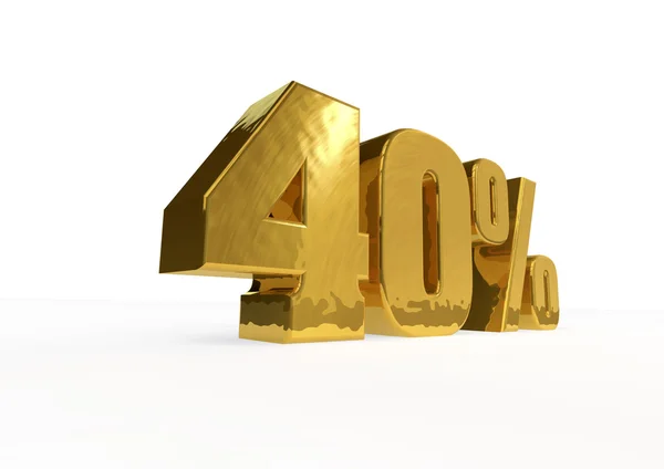 Zlatá procentní — Stock fotografie