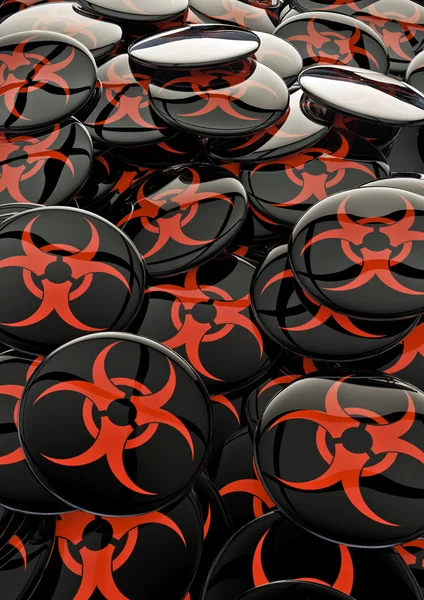 Biohazard badges — Stock Photo, Image