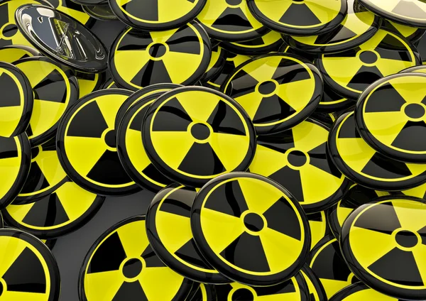 Emblemas nucleares — Fotografia de Stock
