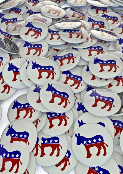 Insignias demócratas 3D render — Foto de Stock