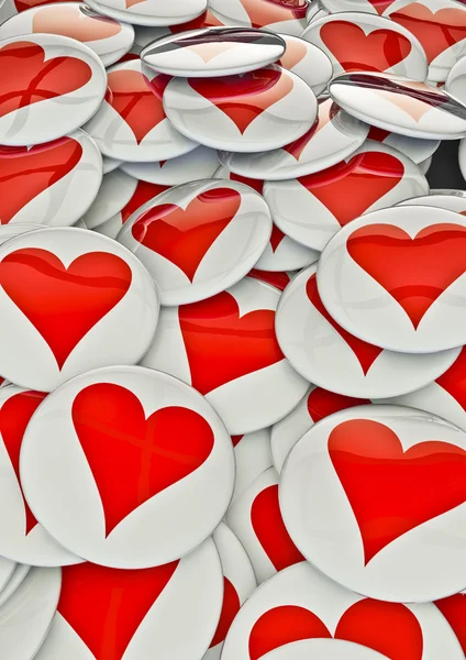 Heart badges — Stock Photo, Image