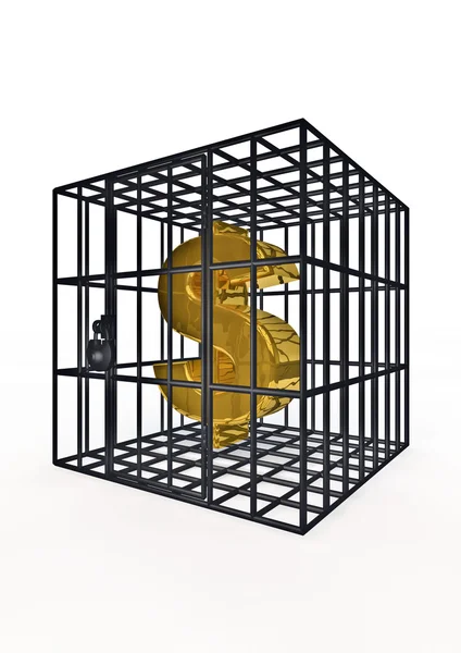 Dollar en cage — Photo