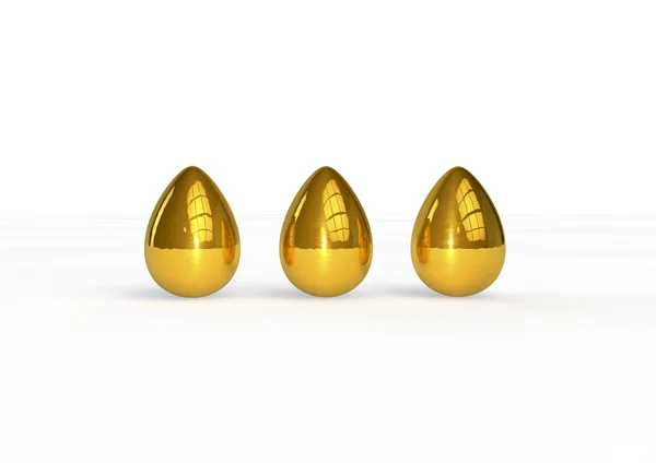 Gold eggs — Stock Photo, Image