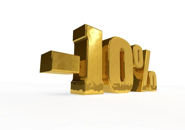Porcentaje oro — Foto de Stock