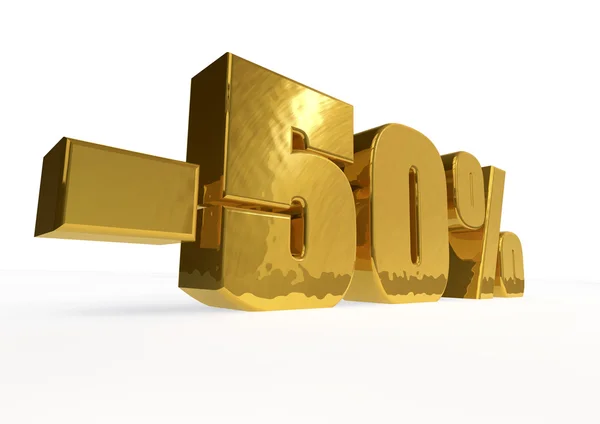 Porcentaje oro —  Fotos de Stock