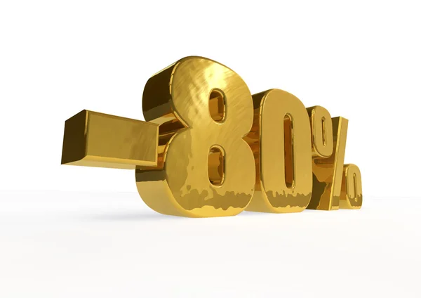 Percentagem de ouro — Fotografia de Stock
