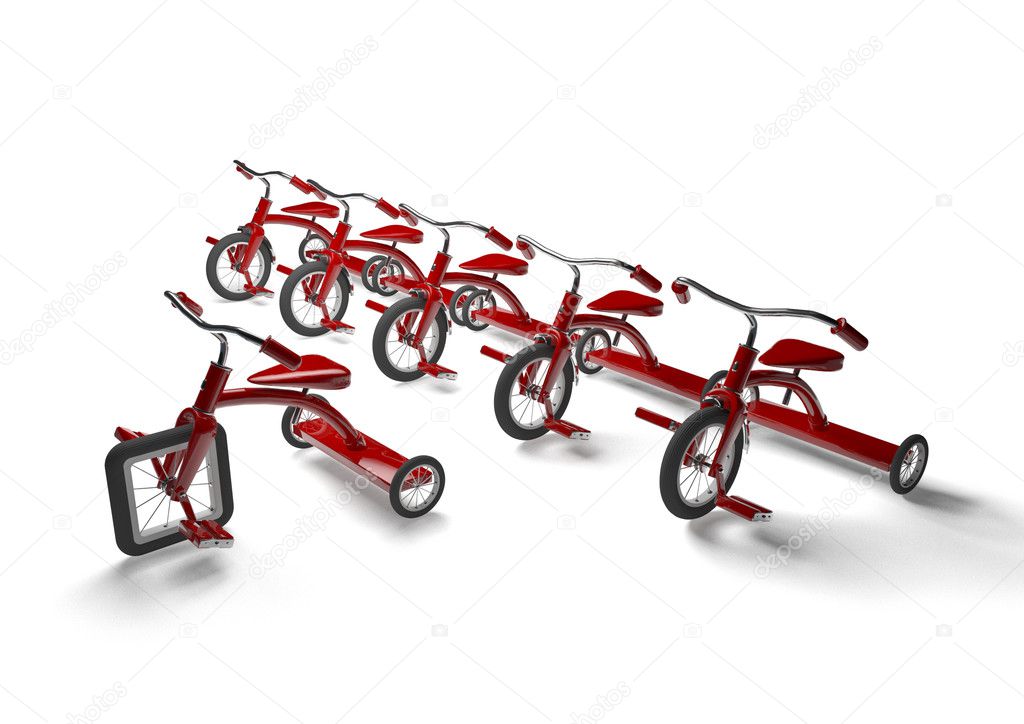 Tricycle with design flaw Stock Photo by ©grandeduc 9889198