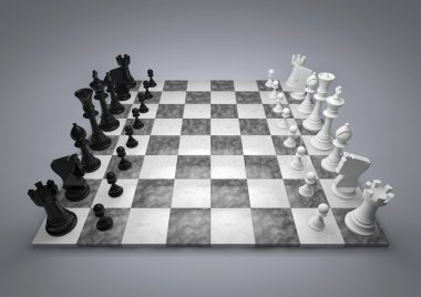 Chess set clipart