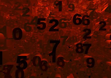 Numbers background clipart