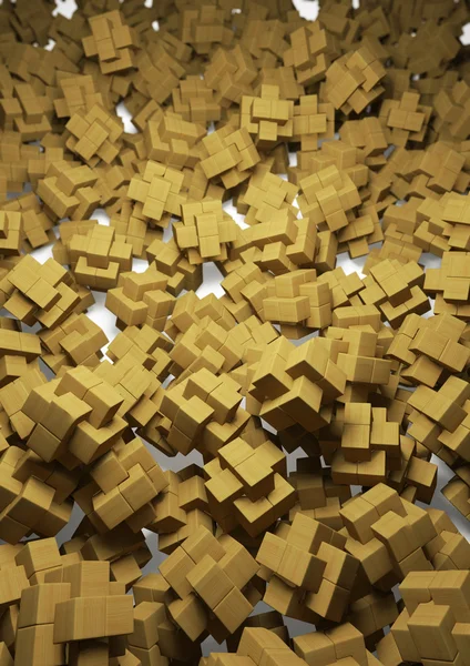Sfondo puzzle in legno — Foto Stock