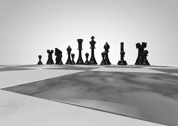 Sakk-fekete — Stock Fotó