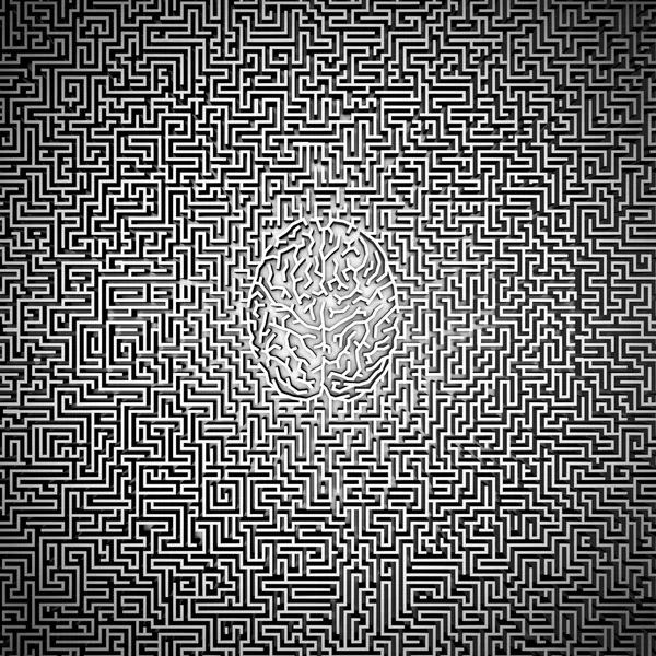 Das ultimative Gehirn-Labyrinth — Stockfoto
