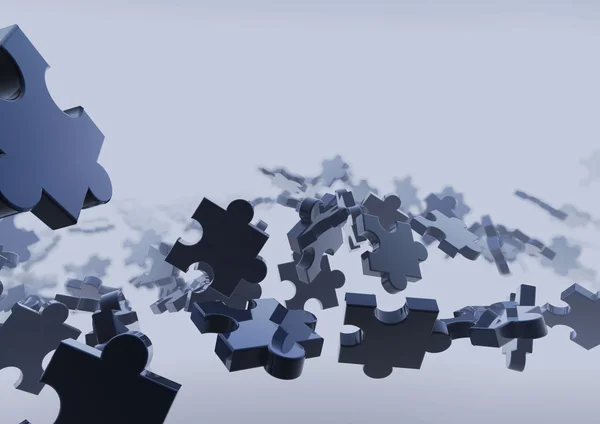 Puzzle parçaları kavramı — Stok fotoğraf