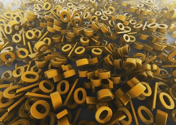 Pile of percentages — Stock Photo, Image