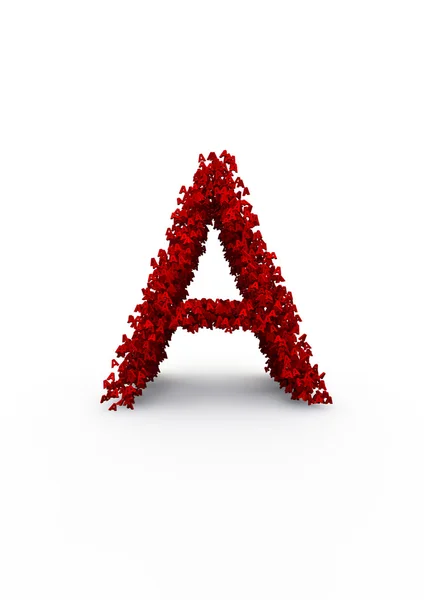 Letra enjambre alfabeto 3D —  Fotos de Stock