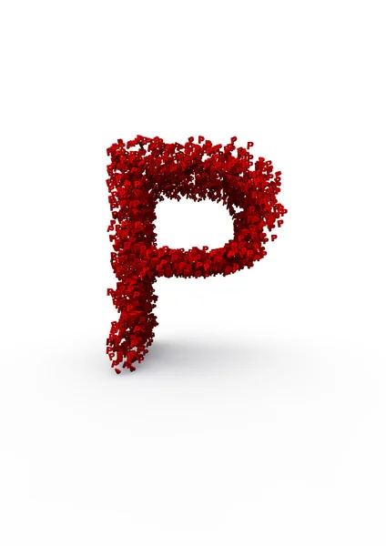 Letra alfabeto enxame 3D — Fotografia de Stock
