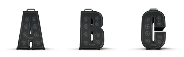 stock image Amplifier alphabet A B C