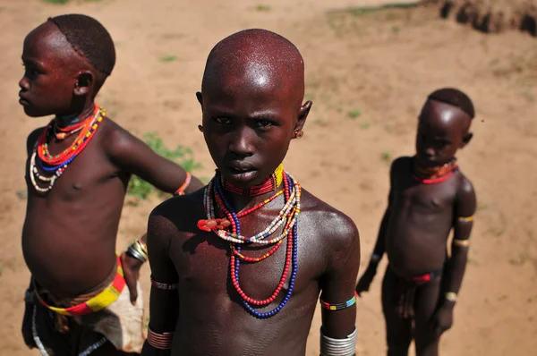 Дети ключевого афра — стоковое фото