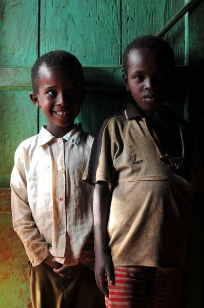 Pequeños chicos africanos Imagen de archivo