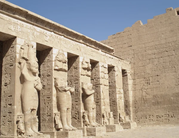 At Habu Temple, Luxor, Egypt — Stock Photo, Image