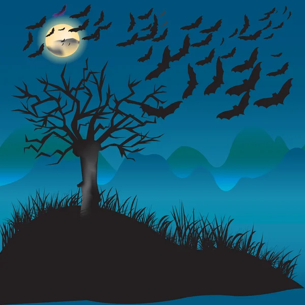 stock image Bats flying in the moonlight