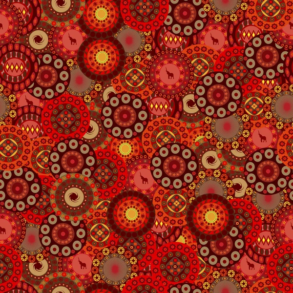 Pattern circles in african style — Stock Photo, Image