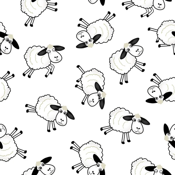Симпатичные овцы на белом фоне — стоковое фото