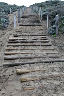 Steps at Baker Beach in San Francisco