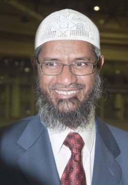 Zakir Abdul Karim Naik is a Muslim apologist clipart