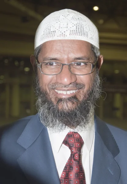 Zakir abdul karim naik je muslimský obhájce — Stock fotografie