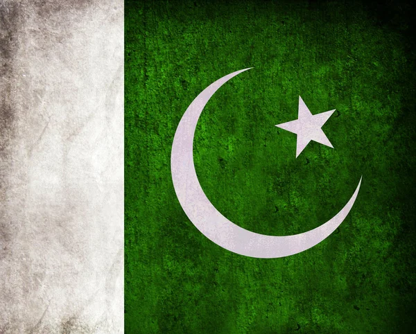 Pakistan flagga grunge — Stockfoto