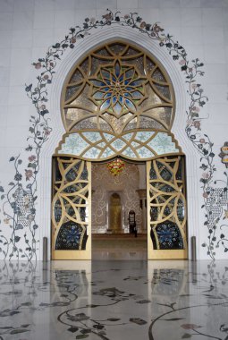 Main Door Sheikh Zayed Mosque clipart