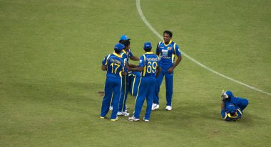Sri Lankan Team Celebrating clipart