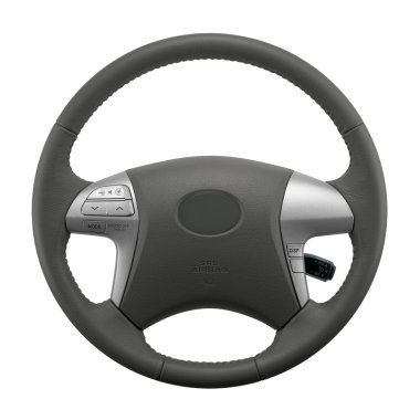 Isolated Car Steering Wheel clipart