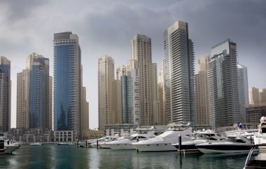 Dubai Marina District clipart