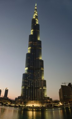 Burj dubai, burj khalefa gece