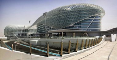 Yas Marina Circuit and hotel clipart