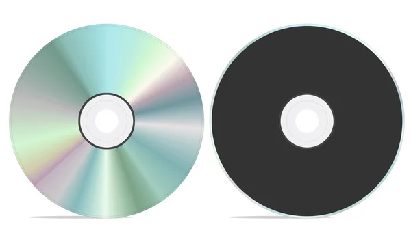 Stock image Blank CD front and back view.