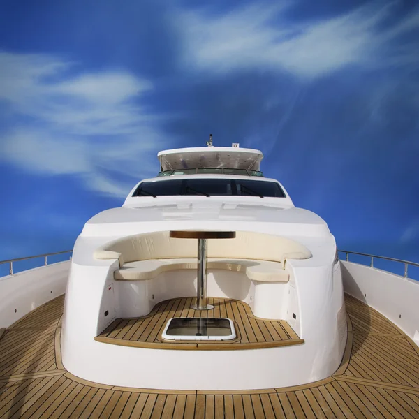 Yacht rear view — Stock Photo, Image