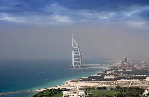 Hotel Burj Al Arab idealna Jumeirah Beach Residence — Zdjęcie stockowe