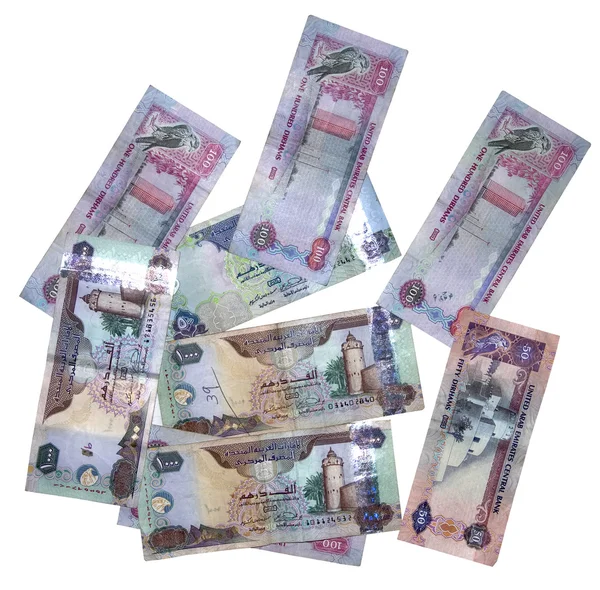 Másik pénznemet, az Egyesült Arab Emírségek — Stock Fotó