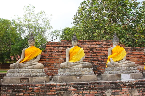 Ancienne statue de bouddha en Thaïlande . — Photo